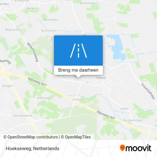 Hoekseweg kaart