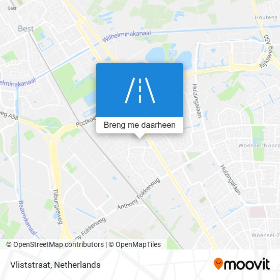 Vliststraat kaart