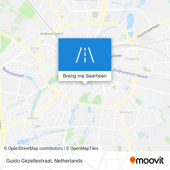 Guido Gezellestraat kaart