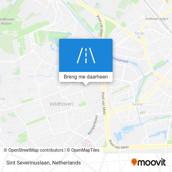 Sint Severinuslaan kaart