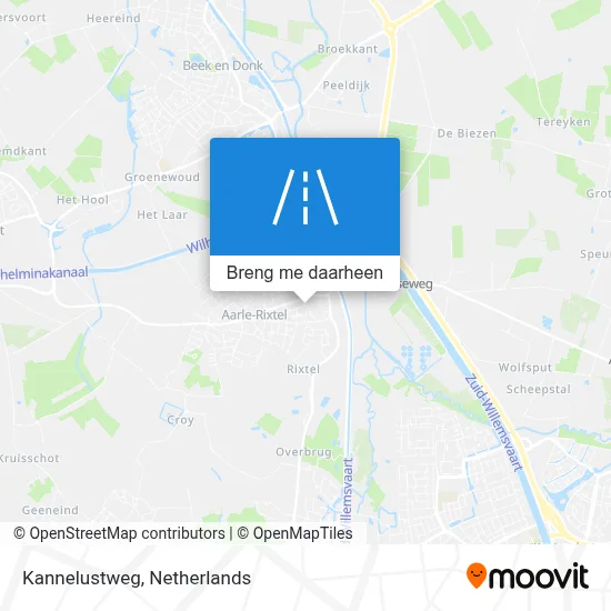Kannelustweg kaart