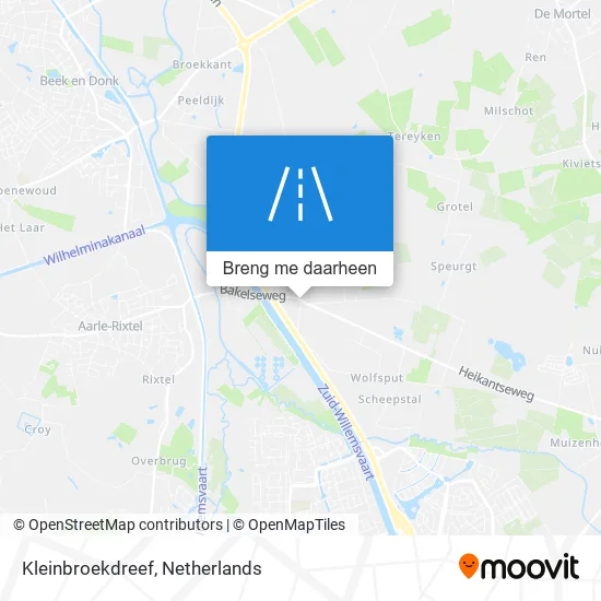 Kleinbroekdreef kaart