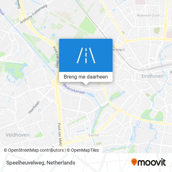 Speelheuvelweg kaart