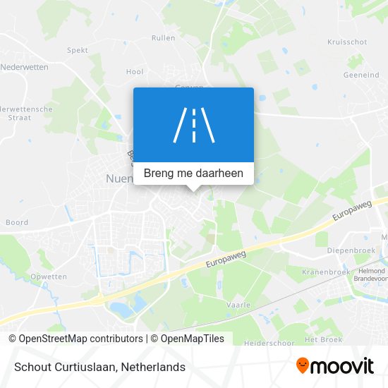 Schout Curtiuslaan kaart