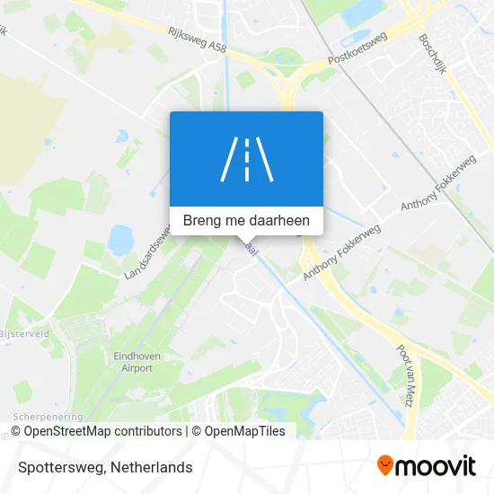 Spottersweg kaart
