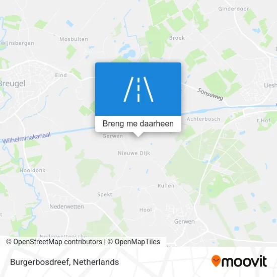 Burgerbosdreef kaart