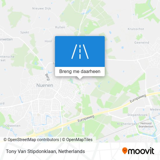 Tony Van Stipdonklaan kaart