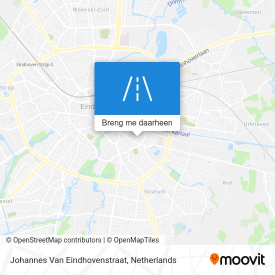 Johannes Van Eindhovenstraat kaart