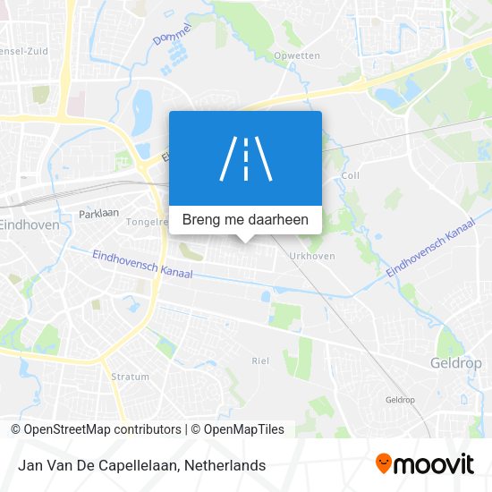 Jan Van De Capellelaan kaart
