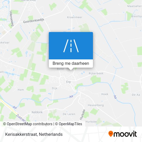 Kerisakkerstraat kaart