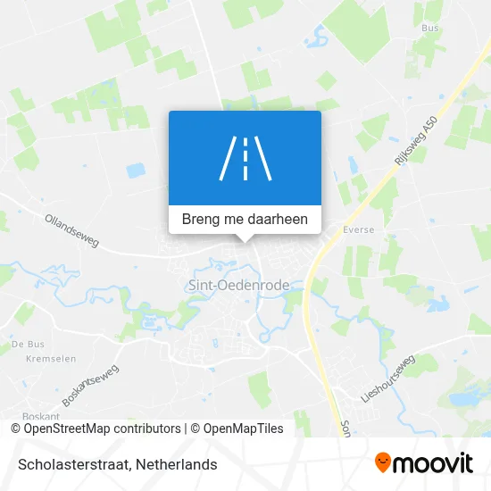 Scholasterstraat kaart