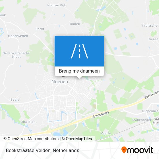Beekstraatse Velden kaart