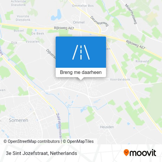 3e Sint Jozefstraat kaart