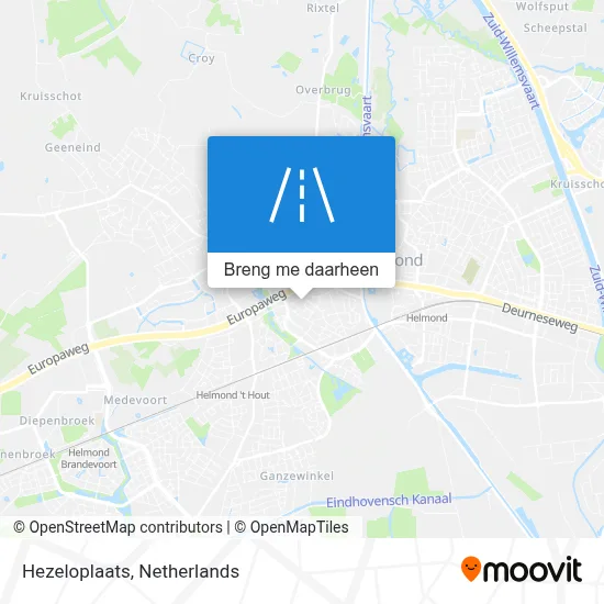 Hezeloplaats kaart