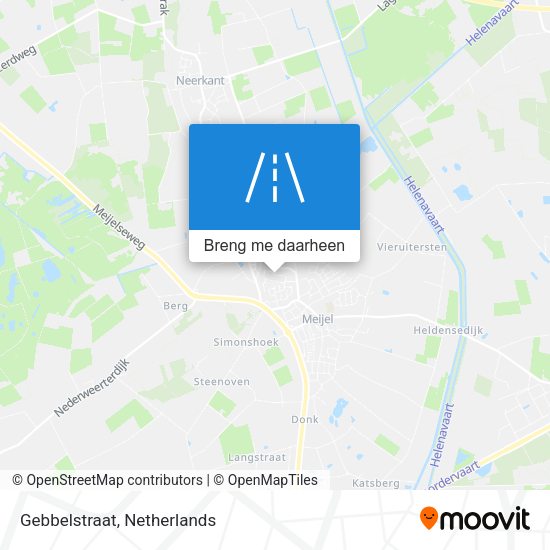 Gebbelstraat kaart