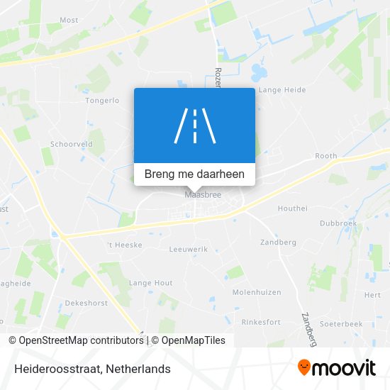 Heideroosstraat kaart