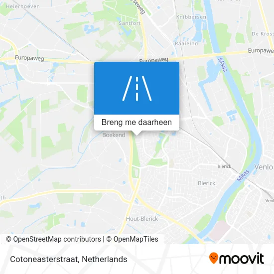 Cotoneasterstraat kaart