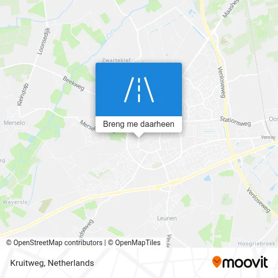 Kruitweg kaart