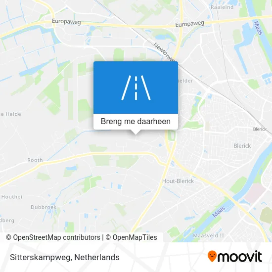 Sitterskampweg kaart