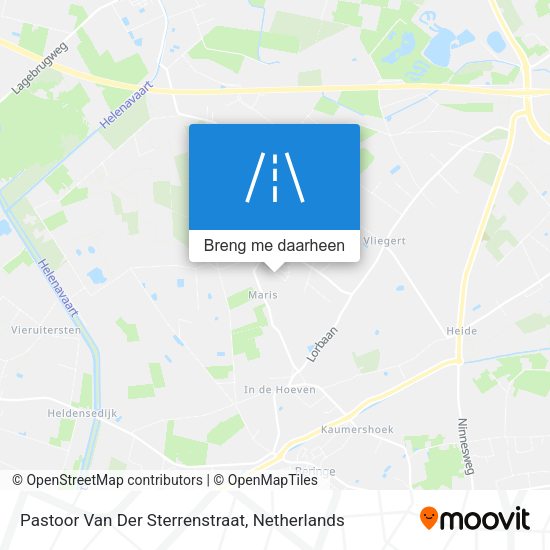 Pastoor Van Der Sterrenstraat kaart