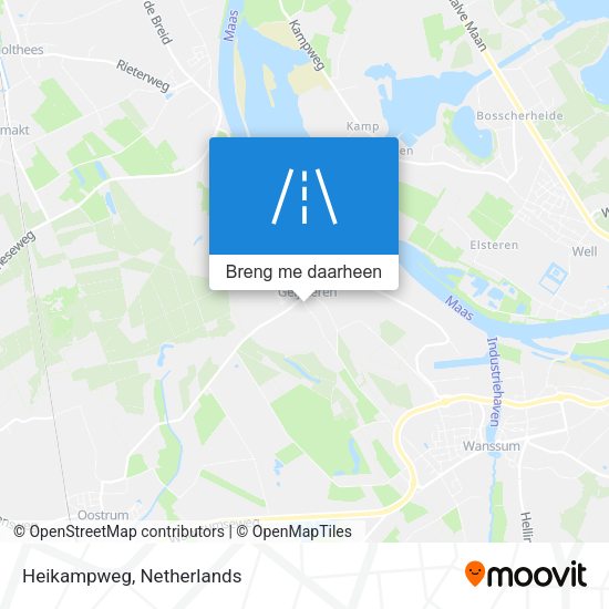 Heikampweg kaart