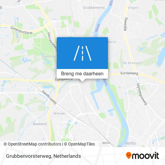 Grubbenvorsterweg kaart