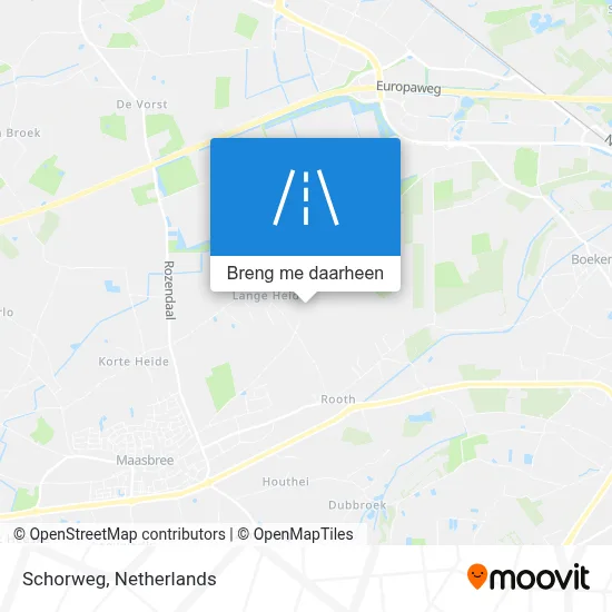 Schorweg kaart