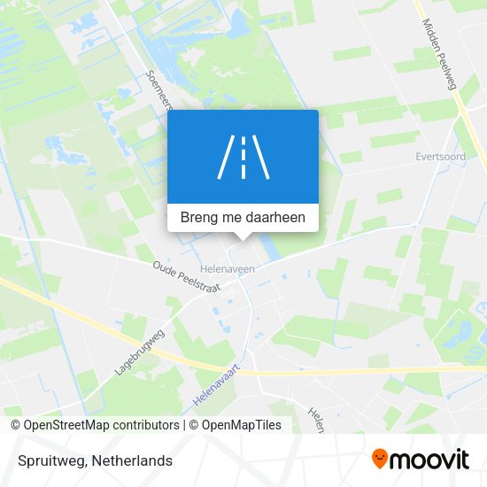 Spruitweg kaart