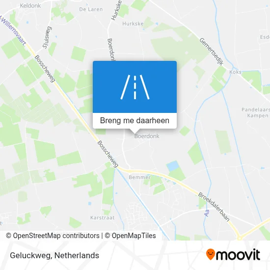 Geluckweg kaart