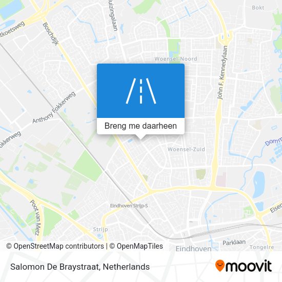 Salomon De Braystraat kaart