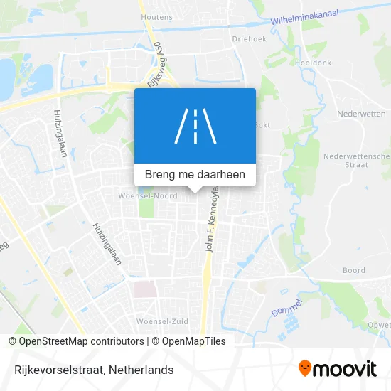 Rijkevorselstraat kaart