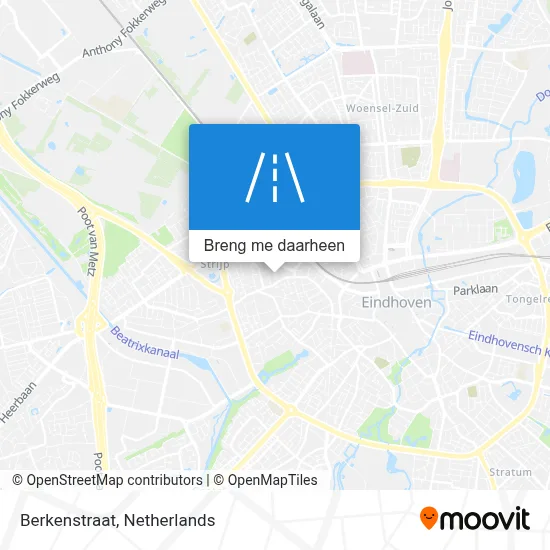 Berkenstraat kaart