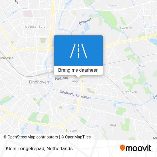 Klein Tongelrepad kaart