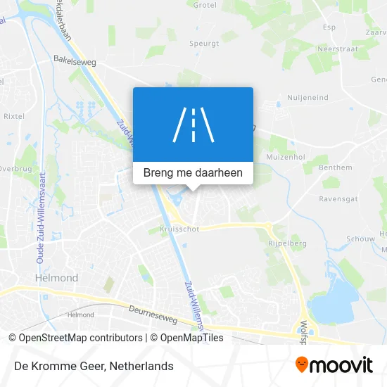 De Kromme Geer kaart