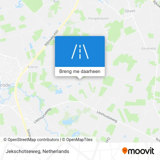 Jekschotseweg kaart