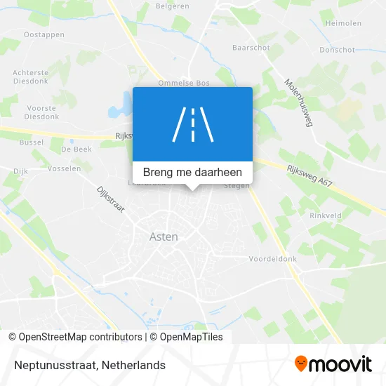 Neptunusstraat kaart