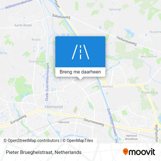 Pieter Brueghelstraat kaart