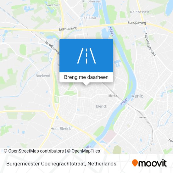 Burgemeester Coenegrachtstraat kaart
