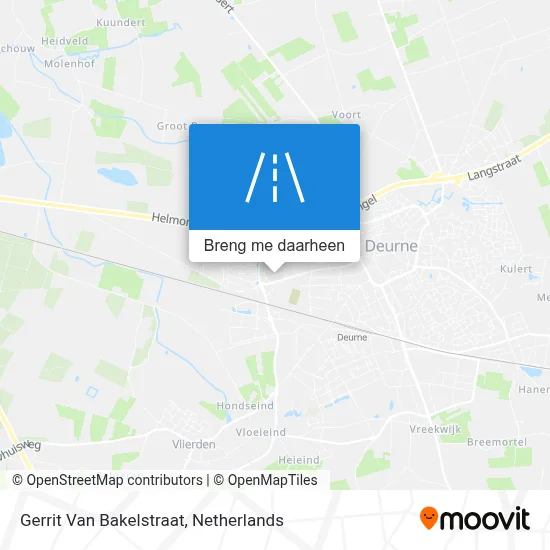 Gerrit Van Bakelstraat kaart