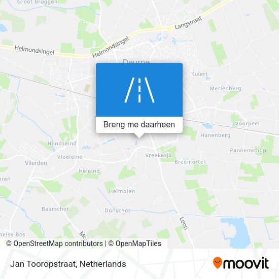 Jan Tooropstraat kaart