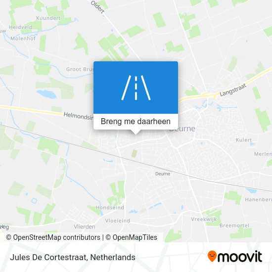 Jules De Cortestraat kaart