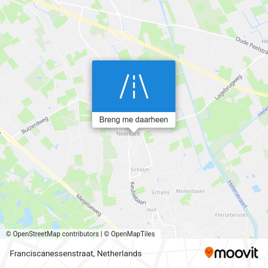 Franciscanessenstraat kaart