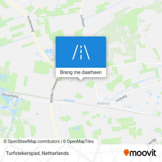 Turfstekerspad kaart