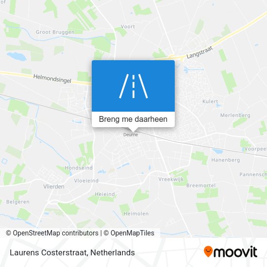 Laurens Costerstraat kaart