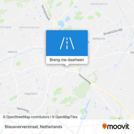 Blauwververstraat kaart