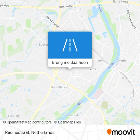 Racinestraat kaart