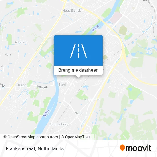 Frankenstraat kaart