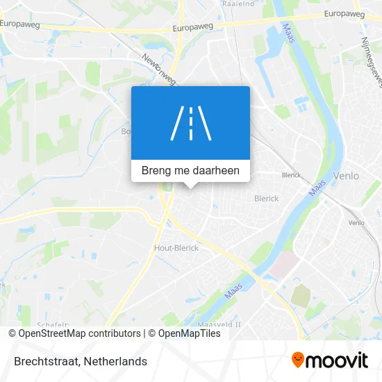 Brechtstraat kaart