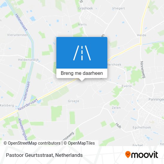 Pastoor Geurtsstraat kaart