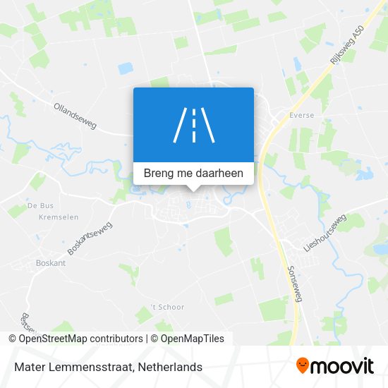 Mater Lemmensstraat kaart